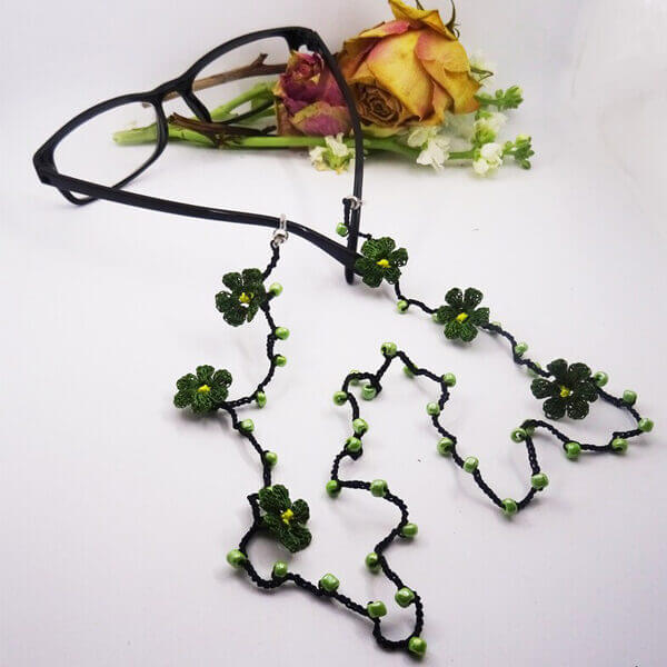 Green glasses lanyard