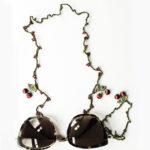 Crochet cherry glasses lanyard