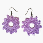 Crochet Earrings Lilac