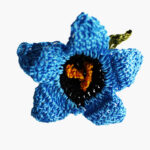 Crochet Star Flower Brooch