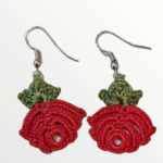 Rose earrings
