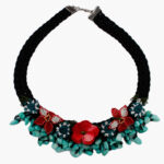 Fine Crochet Gemstone Necklace