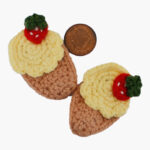 Cotton Crochet Ice Cream Kids Hair Clips