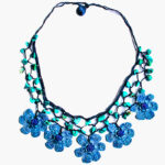 Fine Crochet Daisy Necklace