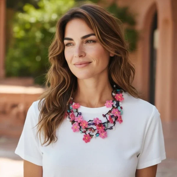 Silk Thread Micro Crochet Necklace/Headband
