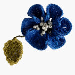 Silk Thread Fine Crochet Brooch