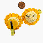 Floral Cotton Crochet Hair Clips