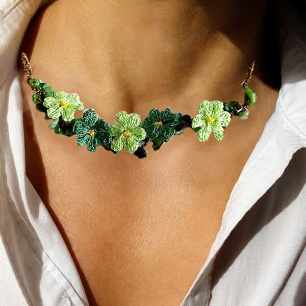 Elegant Micro Crochet Short Necklace