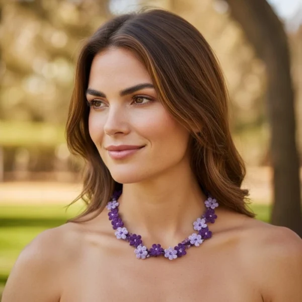 Versatile Micro Crochet Necklace/Hair Accessory