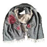 Embroidered Cotton Scarf