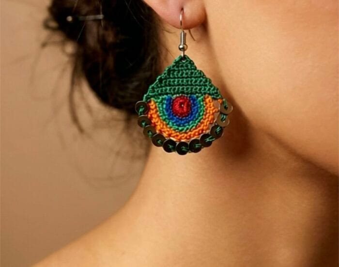 Green Earrings